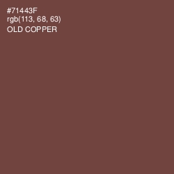 #71443F - Old Copper Color Image